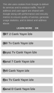 How canlitv.cz looks like on a mobile device such as an iPhone.
