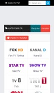 How canlitv.fm looks like on a mobile device such as an iPhone.