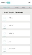 How canlitv.video looks like on a mobile device such as an iPhone.