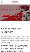 How canonprintersupportpro.us looks like on a mobile device such as an iPhone.