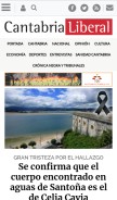 How cantabrialiberal.com looks like on a mobile device such as an iPhone.