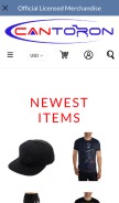 How cantoron.com looks like on a mobile device such as an iPhone.