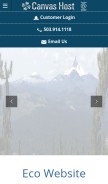 How canvasdreams.com looks like on a mobile device such as an iPhone.