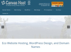 How canvasdreams.com looks like on a tablet such as an iPad.
