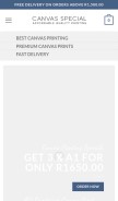 How canvasspecial.co.za looks like on a mobile device such as an iPhone.