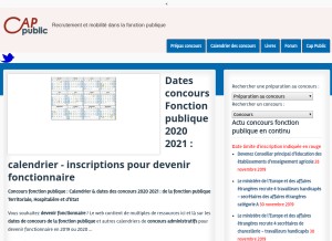 How cap-public.fr looks like on a tablet such as an iPad.