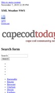 How capecodtoday.com looks like on a mobile device such as an iPhone.