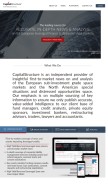 How capital-structure.com looks like on a mobile device such as an iPhone.