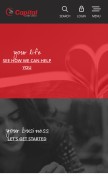 How capitalcu.com looks like on a mobile device such as an iPhone.