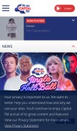 How capitalfm.com looks like on a mobile device such as an iPhone.