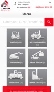 How capmeurope.eu looks like on a mobile device such as an iPhone.