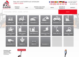 How capmeurope.eu looks like on a tablet such as an iPad.