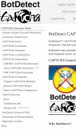 How captcha.com looks like on a mobile device such as an iPhone.