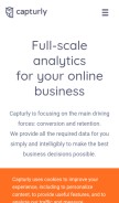 How capturly.com looks like on a mobile device such as an iPhone.