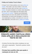 How caras.pt looks like on a mobile device such as an iPhone.