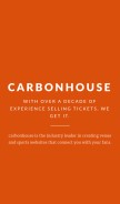How carbonhouse.com looks like on a mobile device such as an iPhone.