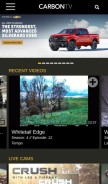 How carbontv.com looks like on a mobile device such as an iPhone.