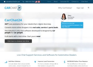 How carchat24.com looks like on a tablet such as an iPad.