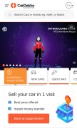 How cardekho.com looks like on a mobile device such as an iPhone.