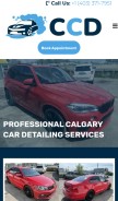 How cardetailcalgary.com looks like on a mobile device such as an iPhone.
