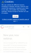 How cardinalcommerce.com looks like on a mobile device such as an iPhone.