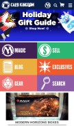 How cardkingdom.com looks like on a mobile device such as an iPhone.