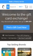How cardpool.com looks like on a mobile device such as an iPhone.