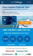 How cardratings.com looks like on a mobile device such as an iPhone.