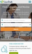 How caredash.com looks like on a mobile device such as an iPhone.