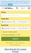 How carflexi.com looks like on a mobile device such as an iPhone.