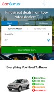 How cargurus.com looks like on a mobile device such as an iPhone.