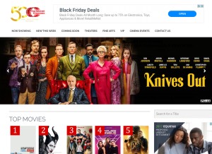 How caribbeancinemas.com looks like on a tablet such as an iPad.
