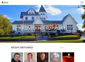 How carlislebranson.com looks like on a tablet such as an iPad.