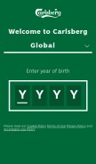 How carlsberg.com looks like on a mobile device such as an iPhone.