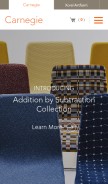 How carnegiefabrics.com looks like on a mobile device such as an iPhone.