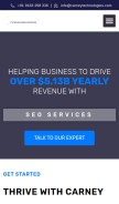 How carneytechnologies.com looks like on a mobile device such as an iPhone.