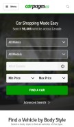 How carpages.ca looks like on a mobile device such as an iPhone.