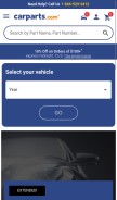 How carparts.com looks like on a mobile device such as an iPhone.