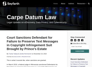How carpedatumlaw.com looks like on a tablet such as an iPad.