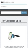 How carreisen.de looks like on a mobile device such as an iPhone.