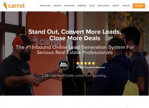 How carrot.com looks like on a tablet such as an iPad.