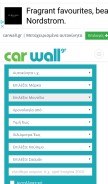 How carwall.gr looks like on a mobile device such as an iPhone.