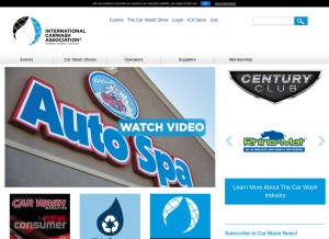 How carwash.org looks like on a tablet such as an iPad.