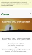 How casair.net looks like on a mobile device such as an iPhone.