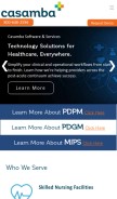How casamba.net looks like on a mobile device such as an iPhone.