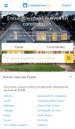 How casasnuevasaqui.com looks like on a mobile device such as an iPhone.
