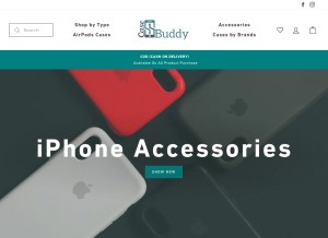 How casebuddy.in looks like on a tablet such as an iPad.