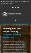 How caseybuildingconsultants.com.au looks like on a mobile device such as an iPhone.