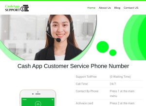 How cash-appsupport.com looks like on a tablet such as an iPad.