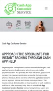 How cashapp-customerservice.com looks like on a mobile device such as an iPhone.